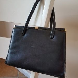 Crouch & Fitzgerald black leather purse